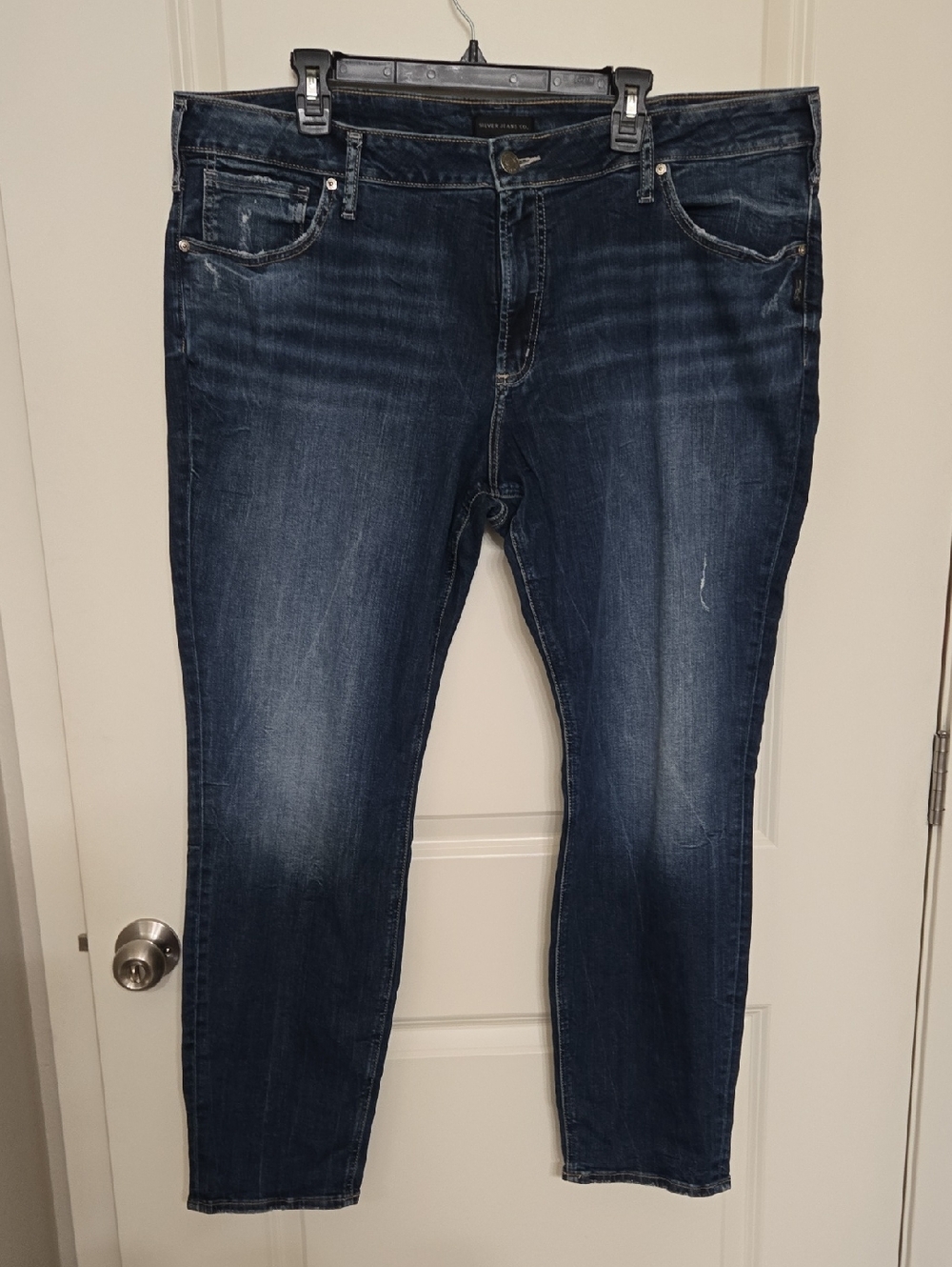 Silver Jeans Straight Leg Dark Indigo Wash